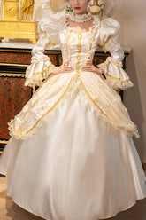 Champagne Medieval Court Cardigan Vintage Lolita Victorian Dress